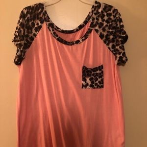 Cute Leopard Light Orange Shirt